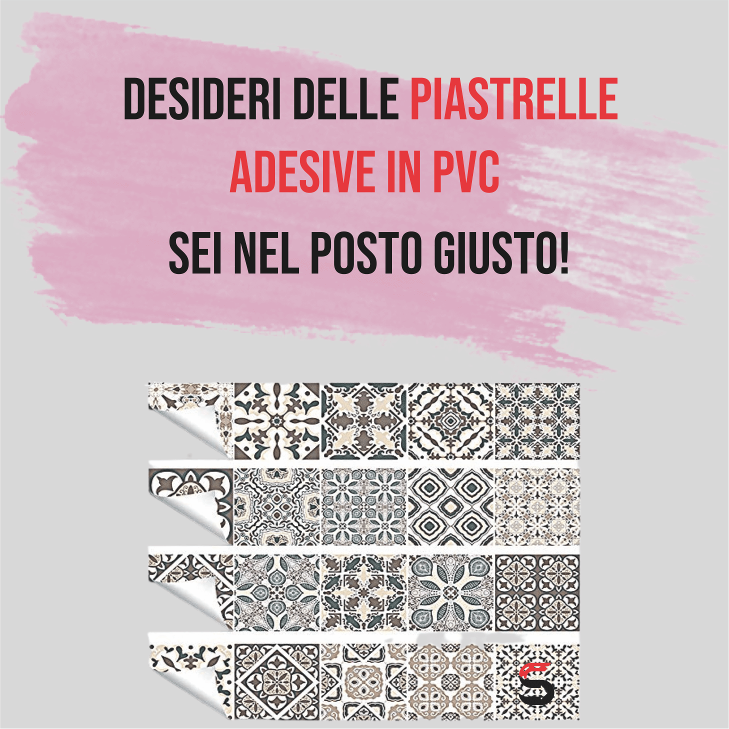 piastrelle pvc autoadesive, stickers piastrelle